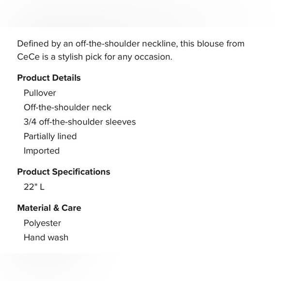 CeCe Black Blue Red Floral Ruffle Off the Shoulder Blouse Sz Medium - Picture 8 of 11